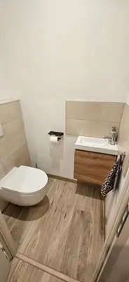 Salle de bains dans l'établissement L'appart des vignes