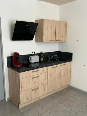 Cuisine ou kitchenette dans l'établissement Appartement au Cœur de Poligny