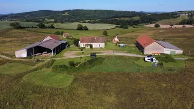 Paysage naturel près de le camping