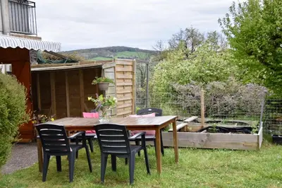 Vue générale sur la montagne ou vue sur la montagne depuis l'appartement