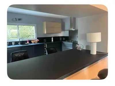 Cuisine ou kitchenette dans l'établissement La maison du bonheur au cœur du Morvan