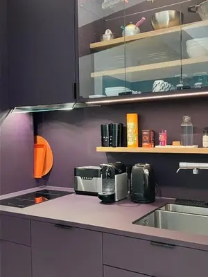 Cuisine ou kitchenette dans l'établissement Maison Thaïs, deux pièces de charme