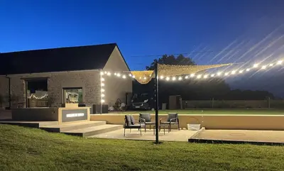 Jardin de l'établissement La Cabane SPA