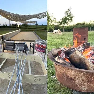 Barbecue disponible mis à disposition des clients de la maison de vacances
