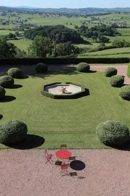 Jardin de l'établissement Les chambres d'Hôtes du Château de Vaulx