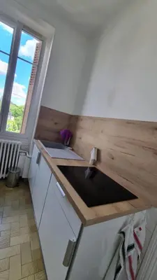 Cuisine ou kitchenette dans l'établissement Appartement T5 rénové centre ville