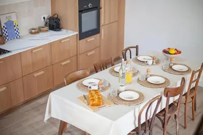 Cuisine ou kitchenette dans l'établissement La Maison de Givry