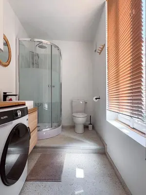 Salle de bains dans l'établissement Appartement au Grain d' Moutarde