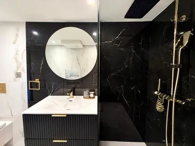 Salle de bains dans l'établissement Le Loft Contemporain - Climatisé & Smart TV au coeur de Dijon
