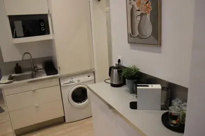 Cuisine ou kitchenette dans l'établissement Dijon hypercentre - Hotêl particulier - Jean sans Peur