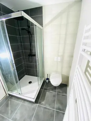 Salle de bains dans l'établissement T1 hypercenter, 50m Basilica