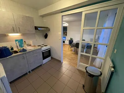 Cuisine ou kitchenette dans l'établissement Magnifique logement hyper-centre-Paray-le-Monial