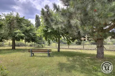 Jardin de l'établissement Gite au calme avec belle vue - Merisier