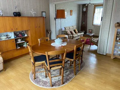 Cuisine ou kitchenette dans l'établissement Vintage house Chez la Marcelle