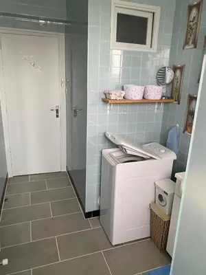Cuisine ou kitchenette dans l'établissement Vintage house Chez la Marcelle