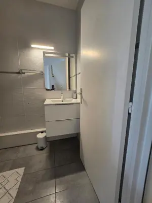 Salle de bains dans l'établissement Quiet