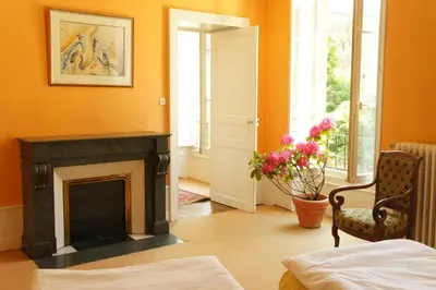 Coin salon dans l'établissement Hôtel particulier Maleteste
