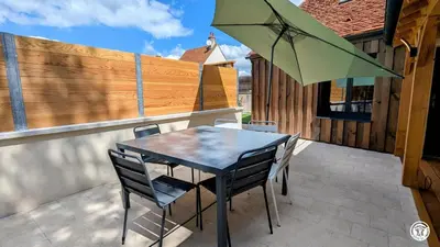 Balcon ou terrasse dans l'établissement Le coin caché