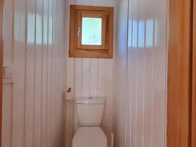Salle de bains dans l'établissement Chalet 35m² avec Terrasse à Lons-le-Saunier - API-1-52-250