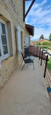 Balcon ou terrasse dans l'établissement La Belle Bourguignonne
