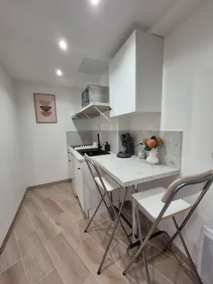 Cuisine ou kitchenette dans l'établissement Studio Dijon centre et facultés