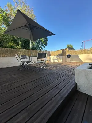 Balcon ou terrasse dans l'établissement Le MANI