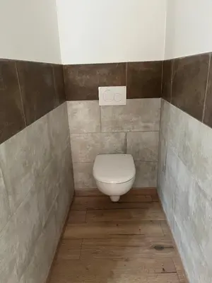 Salle de bains dans l'établissement Au creux des marmites