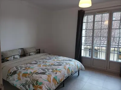 Un ou plusieurs lits dans un hébergement de l'établissement O'Couvent - Appartement 242 - 1 chambre - 72m2 - Quatrième étage