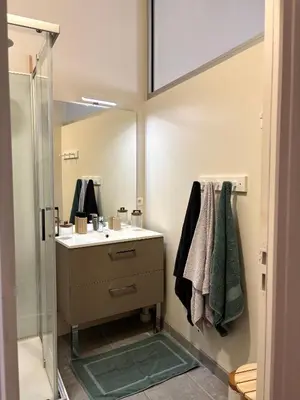 Salle de bains dans l'établissement Appartement 6 personnes Paray-le-monial