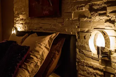 Coin salon dans l'établissement Suite Romantique & Spa
