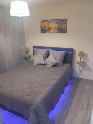 Un ou plusieurs lits dans un hébergement de l'établissement Appartement 1 chambre