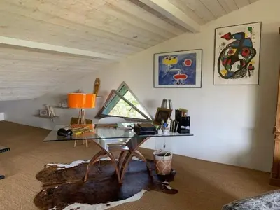 Plan de l'établissement Maison verdoyante et piscine
