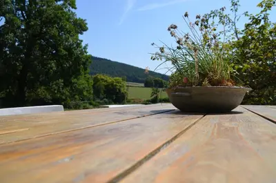 Vue générale sur la montagne ou vue sur la montagne depuis l'appartement