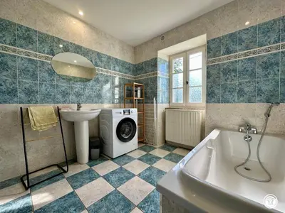 Salle de bains dans l'établissement La Renardière