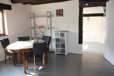 Cuisine ou kitchenette dans l'établissement Gîte Chevannes