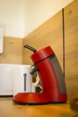 Cuisine ou kitchenette dans l'établissement Appart'HomeStudio Mâcon - PARKING