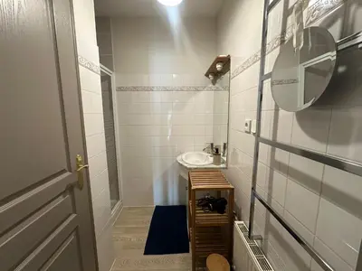 Salle de bains dans l'établissement Ecrin de Saône