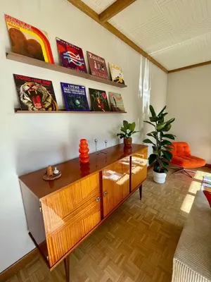 Coin salon dans l'établissement Mid Century - 3 bedrooms - Parking - 6 people