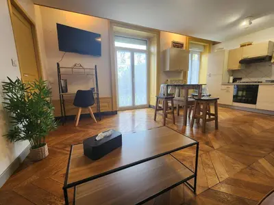 Cuisine ou kitchenette dans l'établissement Le Clos Mauron Numéro 12