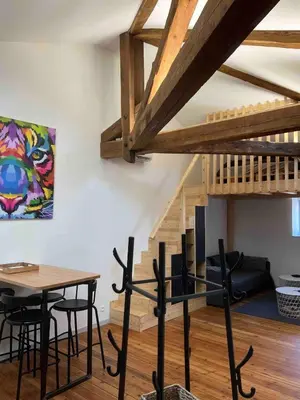 Coin salon dans l'établissement LOFT DU 3ème