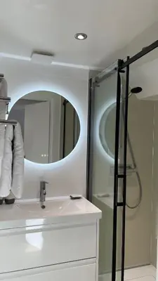 Salle de bains dans l'établissement Le loft insolite