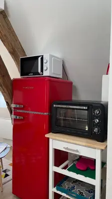 Cuisine ou kitchenette dans l'établissement Le loft insolite