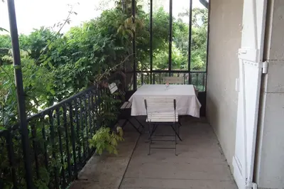 Balcon ou terrasse dans l'établissement B&B Au Pain Quotidien
