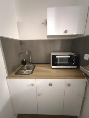 Cuisine ou kitchenette dans l'établissement Appartement au cœur du centre ville 2 couchages