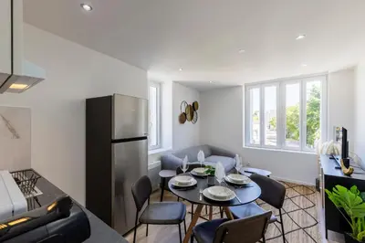 Coin salon dans l'établissement Le Cocon - parking privé