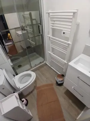 Salle de bains dans l'établissement Charmant appartement avec décoration moderne