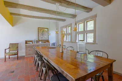 Plan de l'établissement Le Pressoir - Maison de campagne avec piscine chauffée pour 12 personnes