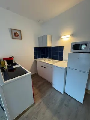 Cuisine ou kitchenette dans l'établissement Studio Le Verdun et La République