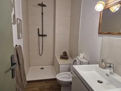 Salle de bains dans l'établissement La détente