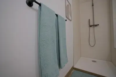 Salle de bains dans l'établissement La détente